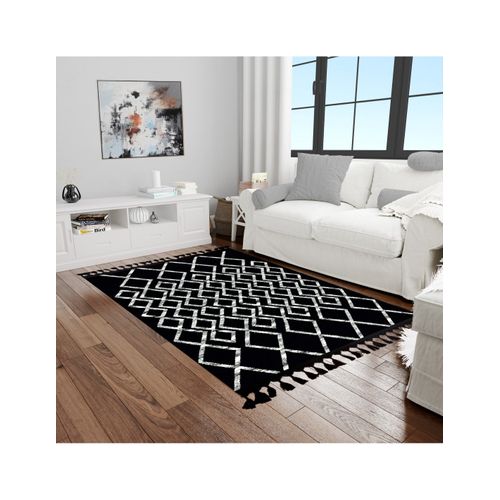 Tapis De Salon Berbere Fas Noir - 200x300cm