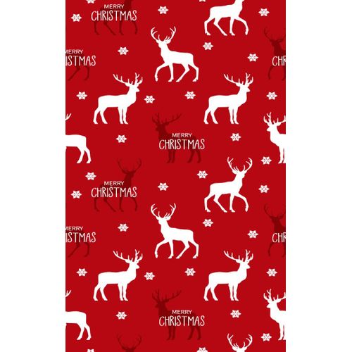 Tapis De Noel Renne Rouge - 70x140cm