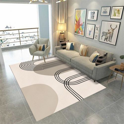 Tapis De Salon Seventies Beige - 80x150cm