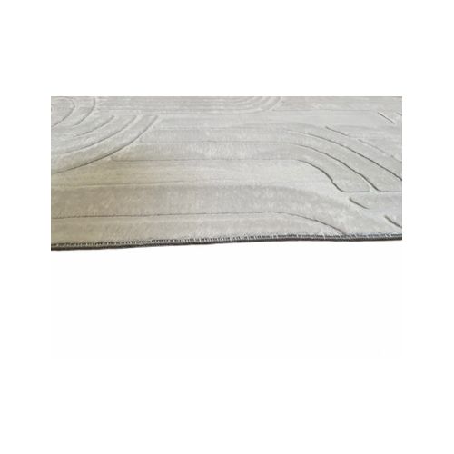 Tapis De Salon Zumrut Ovale, Gris, 80x150