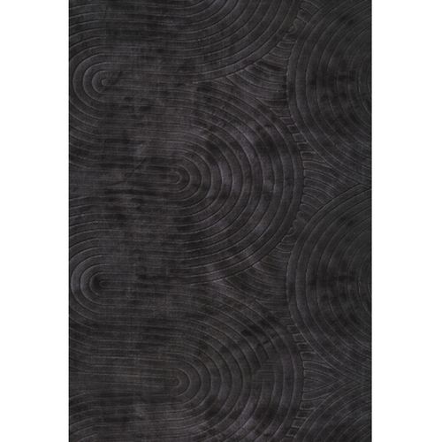 Tapis De Salon Zumrut Circle, Anthracite, 80x150