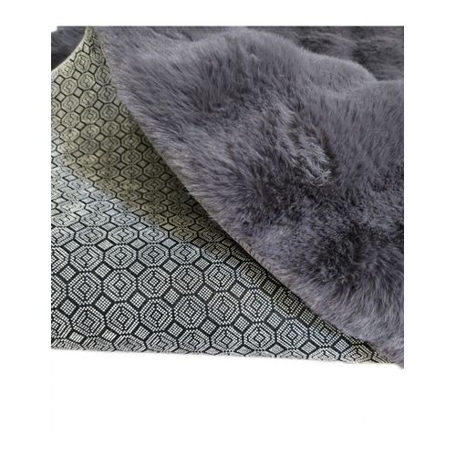 Tapis De Salon Rond Toscana Anthracite - 120x120cm