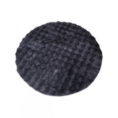 Tapis De Salon Rond Toscana Anthracite - 120x120cm