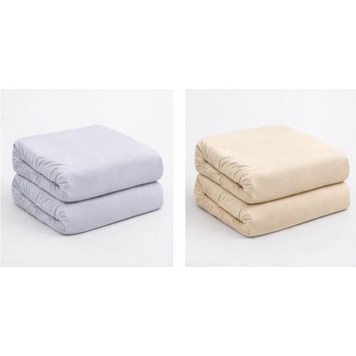 Lot De 2 Draps Housse Microfibre