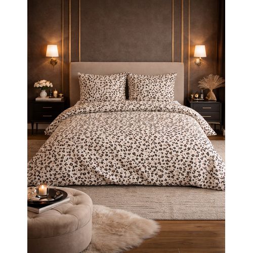 Parure De Lit En Coton Réversible - Imprimé Peau De Bête