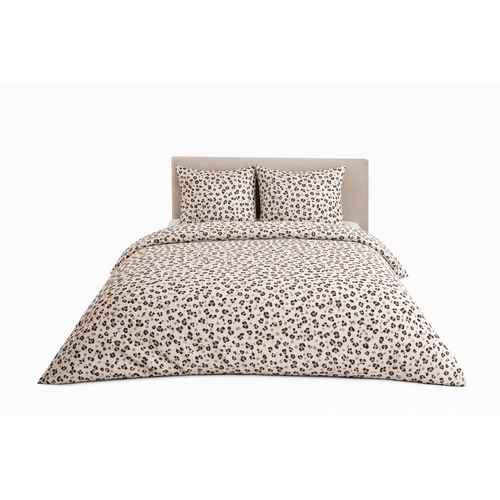 Parure De Lit En Coton Réversible - Imprimé Peau De Bête