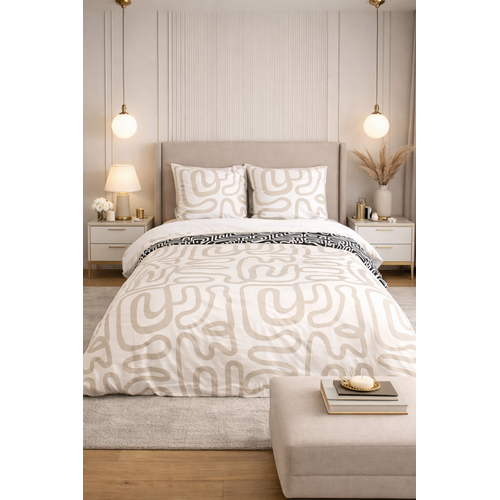 Parure De Lit Réversible Coton 52 Fils - Chic