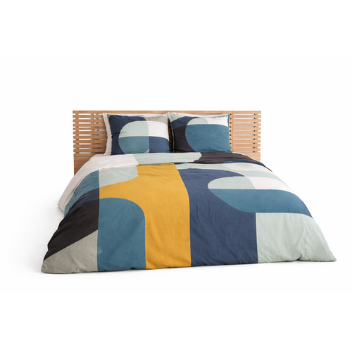 Parure De Lit Geometrique Colore - Style Moderne Et Énergie Lumineuse