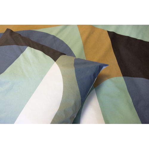 Parure De Lit Geometrique Colore - Style Moderne Et Énergie Lumineuse