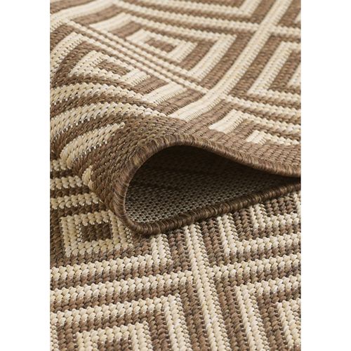 Tapis Extérieur Intérieur Tissé Kilim Marron - Bahamas 139 - 230 x 160 cm