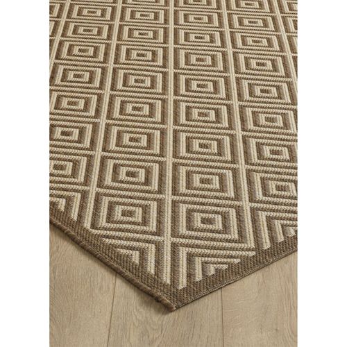 Tapis Extérieur Intérieur Tissé Kilim Marron - Bahamas 139 - 230 x 160 cm