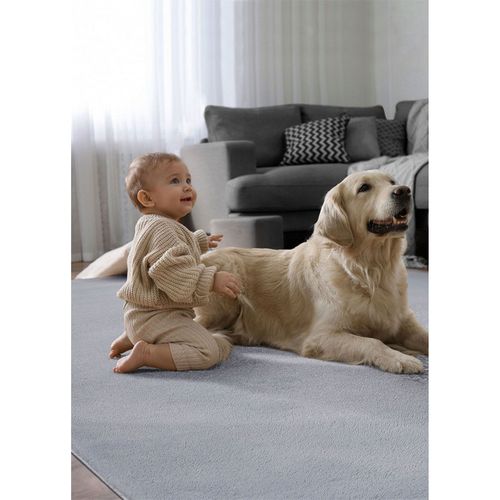 Tapis Doux - Lumia Gris - 120x120 Cm