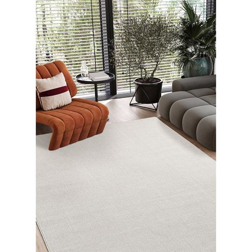Tapis Uni Chiné Berne Beige - 200x290 Cm