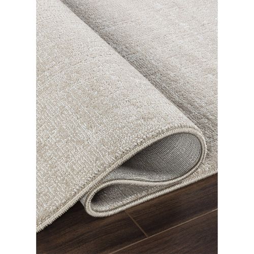 Tapis Uni Chiné Berne Beige - 160x160 Cm