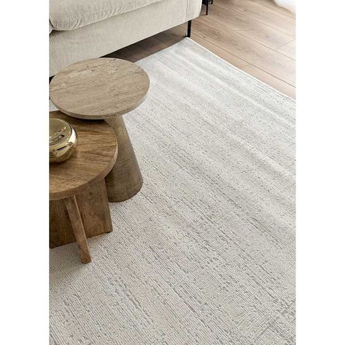 Tapis Uni Chiné Berne Crème - 300x400 Cm
