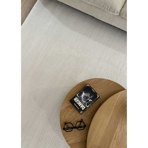 Tapis Uni London Crème - 200x200 Cm