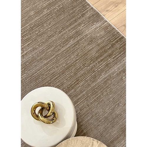 Tapis Uni London Marron - 120x120 Cm