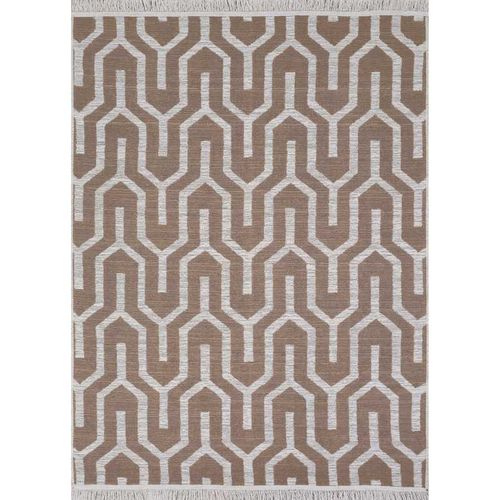 Tapis Réversible Beige Crème Géométrique Colorado 05 Beige - 120x170 Cm