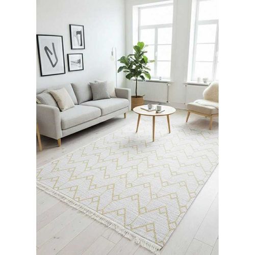 Tapis Réversible Berbère Crème Jaune Colorado 08 Crème - 120x170 Cm