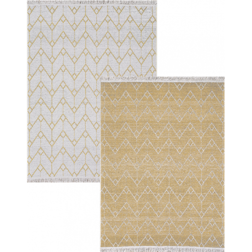 Tapis Réversible Berbère Crème Jaune Colorado 08 Crème - 120x170 Cm