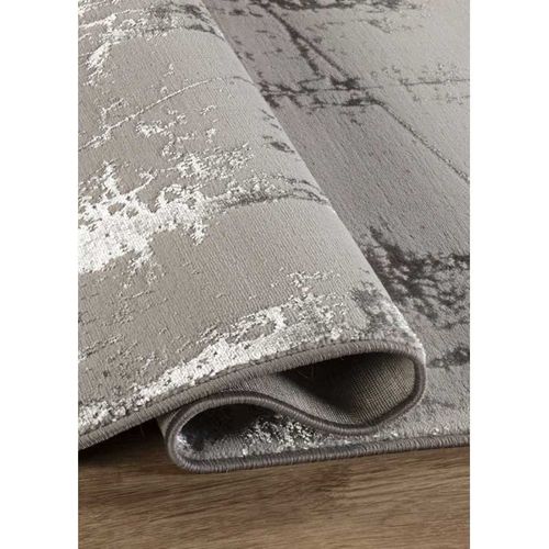 Tapis Abstrait Brillant Dubai 41 Gris - 80x150 Cm