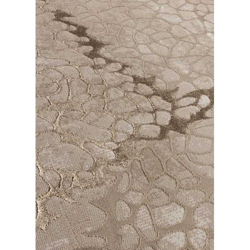 Tapis Beige Foncé Motif Brillant Dubai 43 Beige - 120x170 Cm