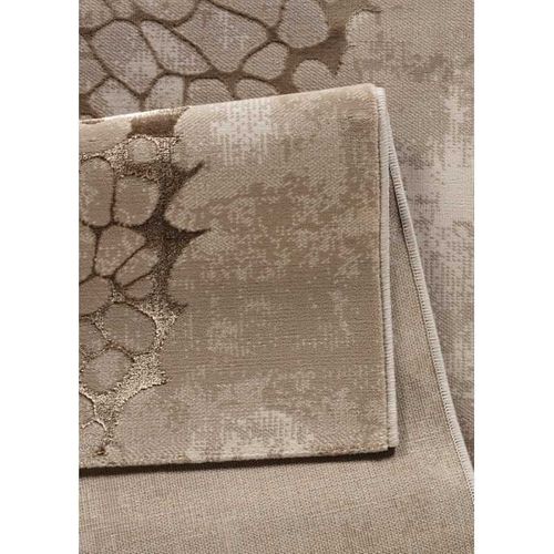 Tapis Beige Foncé Motif Brillant Dubai 43 Beige - 200x290 Cm