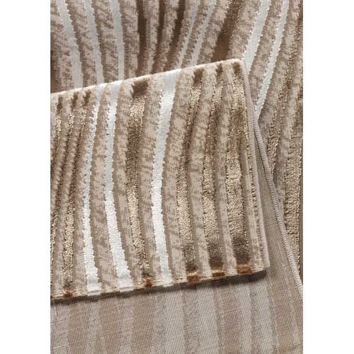 Tapis Géométrique Beige Marron Dubai 44 Beige - 160x230 Cm