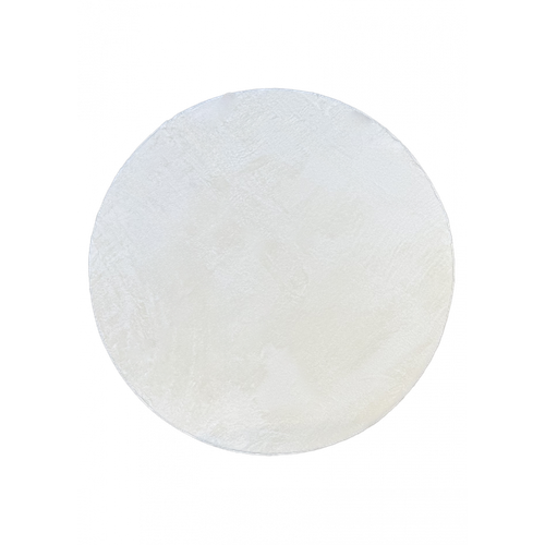 Tapis Doux Fourrure Uni - Laponie 01 Crème - 160x160 Cm