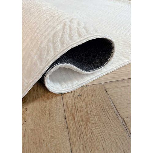 Tapis Lavable Géométrique - Toulouse 01 Crème - 200x290 Cm