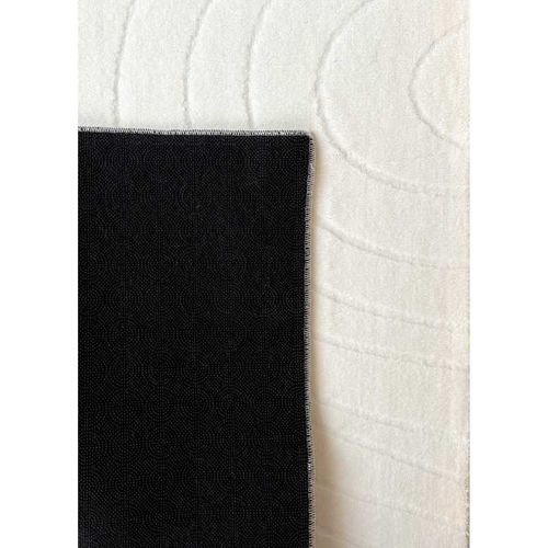 Tapis Lavable Abstrait - Toulouse 02 Crème - 60x100 Cm