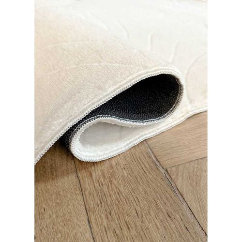 Tapis Lavable Abstrait - Toulouse 02 Crème - 80x300 Cm