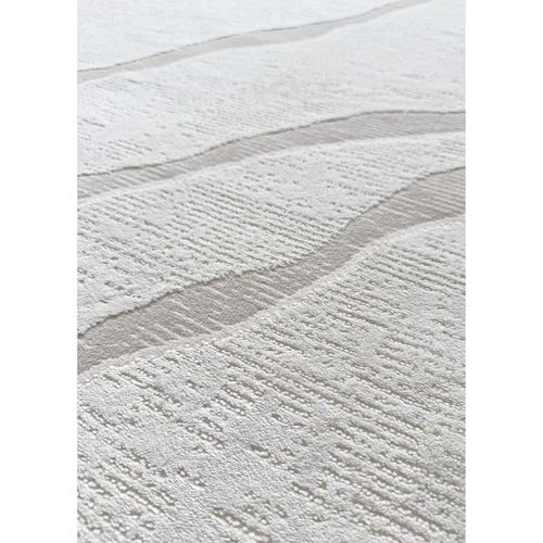 Tapis Abstrait Bordeaux 93 Blanc - 80x300 Cm