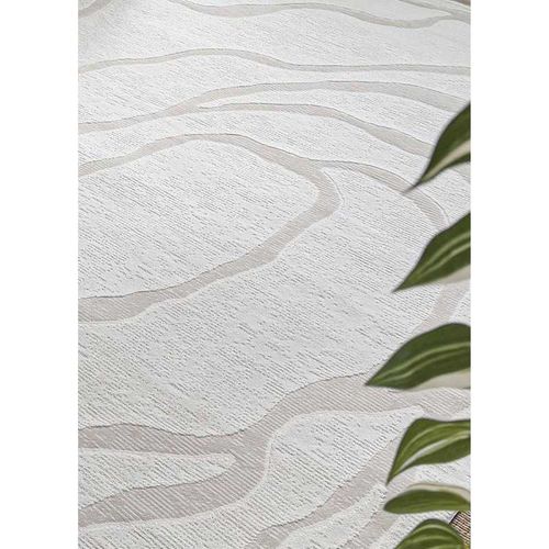 Tapis Abstrait Bordeaux 93 Blanc - 80x300 Cm