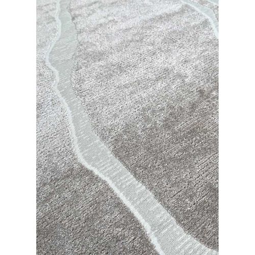 Tapis Abstrait Bordeaux 93 Beige - 80x300 Cm