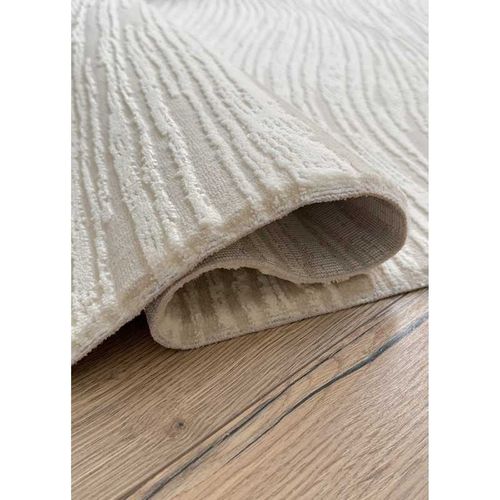 Tapis Beige Crème Moderne Bordeaux 90 Crème - 80x300 Cm