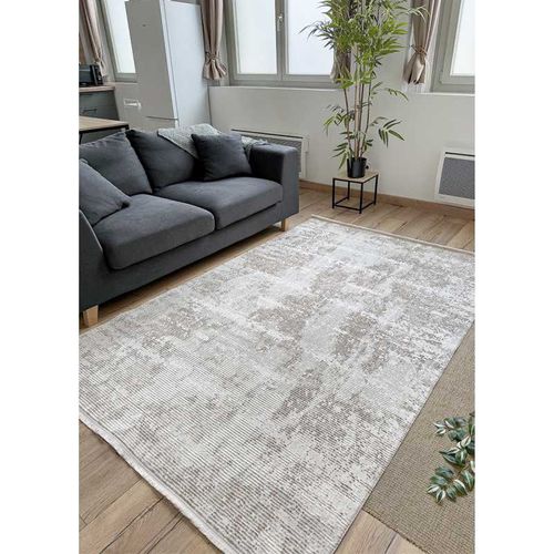 Tapis Beige Abstrait Bordeaux 66 Beige - 80x150 Cm
