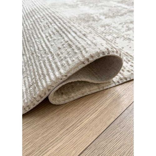 Tapis Beige Abstrait Bordeaux 66 Beige - 80x150 Cm