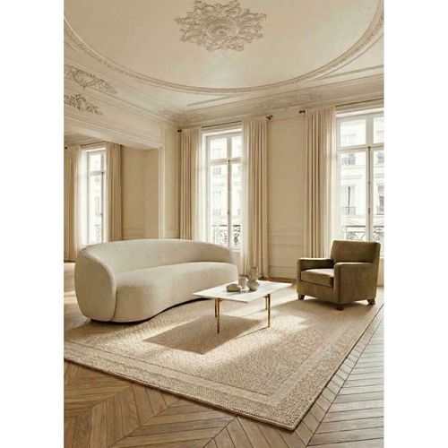 Tapis Tissé Extérieur Intérieur Panama 95 Beige - 200x290 Cm