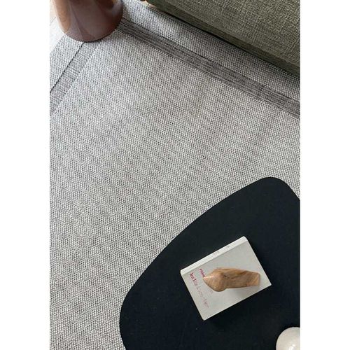 Tapis Tissé Extérieur Intérieur Panama 95 Gris Anthracite - 240x330 Cm