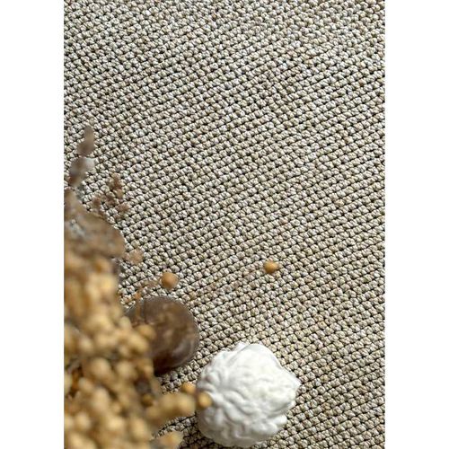 Tapis Tissé Uni Extérieur Intérieur Panama 57 Beige - 120x170 Cm