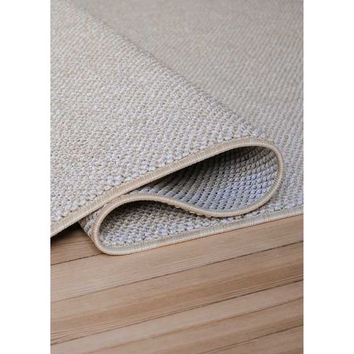 Tapis Tissé Uni Extérieur Intérieur Panama 57 Beige - 80x150 Cm
