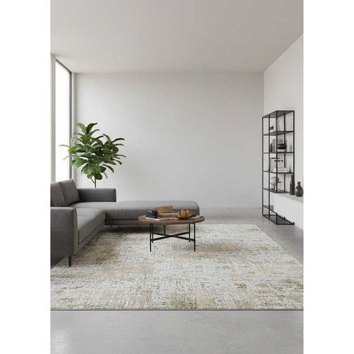 Tapis Abstrait Moderne Nantes 22 Vert - 80x150 Cm