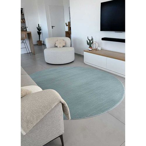 Tapis Uni Nancy 29 Bleu - 160x160 Cm