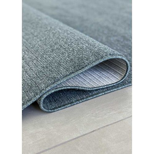 Tapis Uni Nancy 29 Bleu Canard - 120x120 Cm