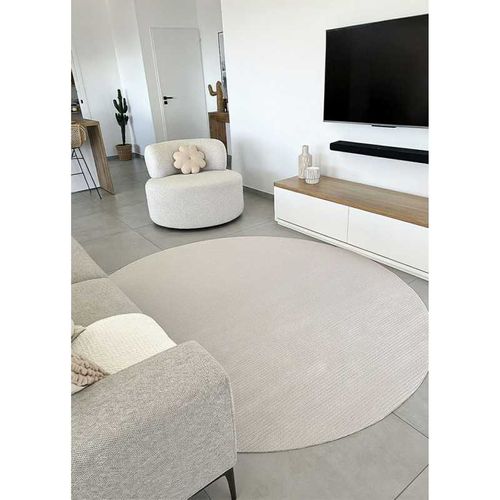 Tapis Uni Nancy 29 Beige - 160x160 Cm