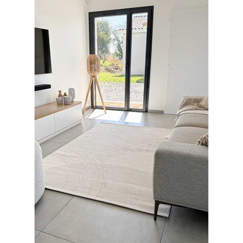 Tapis Motif Nancy 98 Beige - 160x230 Cm