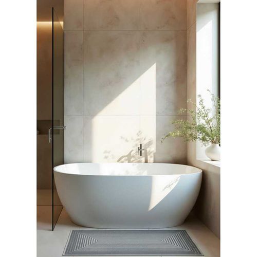 Tapis Lavable Mykonos 09 Gris - 80x150 Cm