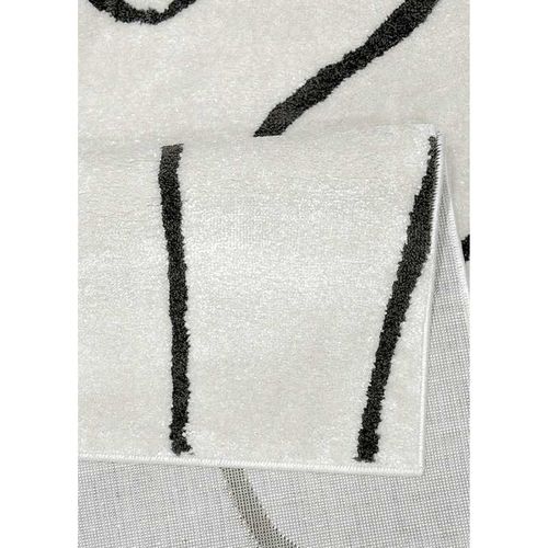 Tapis Abstrait Crème Paris 607 Crème - 80x300 Cm