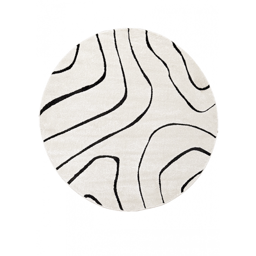 Tapis Abstrait Crème Paris 607 Crème - 200x200 Cm